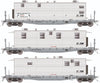 Rapido 138109 HO F30A 50’ Flat Car w/Camp Van: NS - MOW: 3-Pack #2 Freight Cars