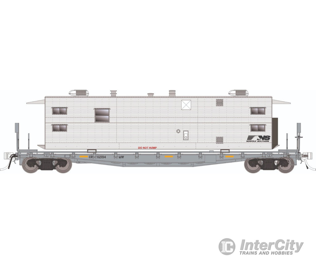 Rapido 138110 HO F30A 50’ Flat Car w/Camp Van: NS - MOW: 6-Pack #2 Freight Cars