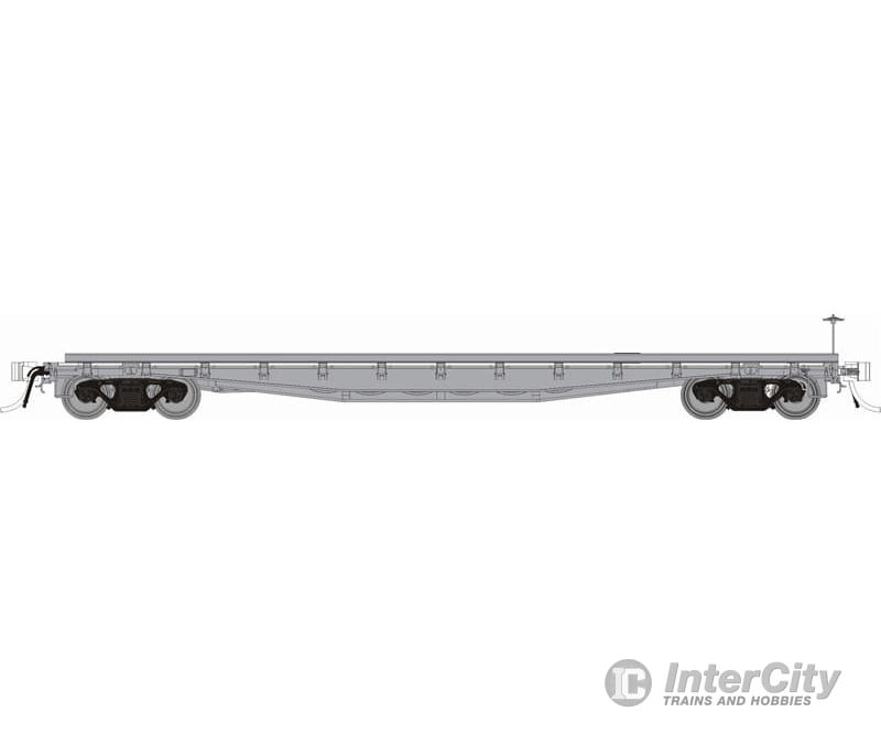 Rapido 138197 HO F30A 50’ Flat Car MOW w/deck rails: Painted Unlettered: Single Car Freight Cars