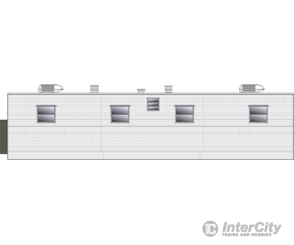 Rapido 138203 HO Dining Trailer: Painted unlettered Freight Cars