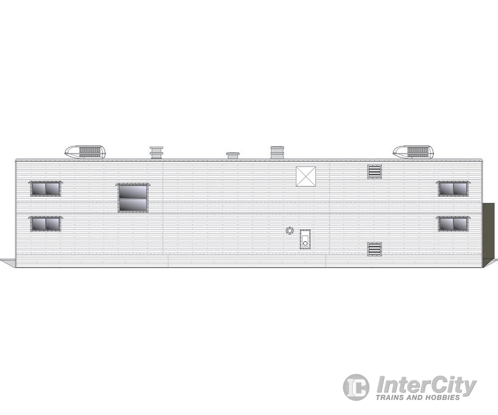 Rapido 138204 HO Sleeper Trailer: Painted unlettered Freight Cars