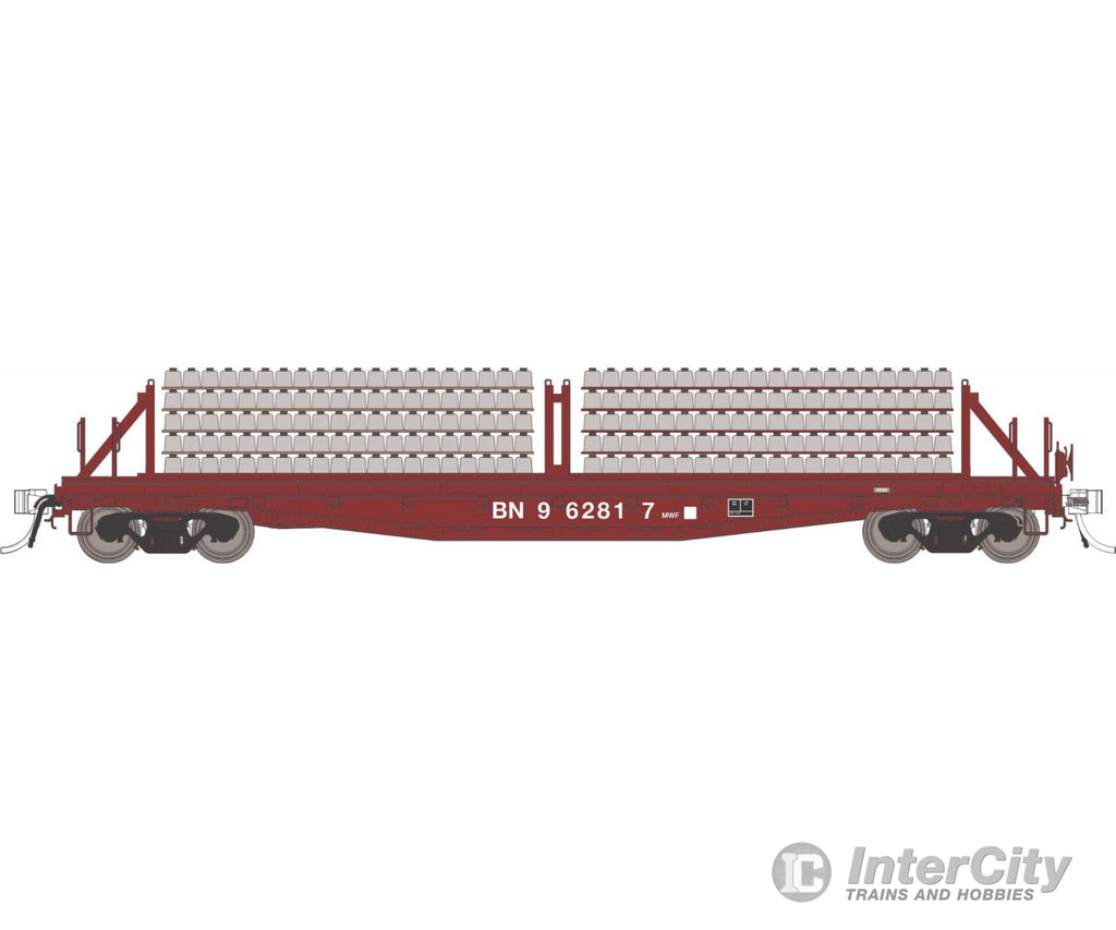 Rapido 138303A HO F30D 50’ Tie Car: BN - MOW: Single Car #2 Freight Cars