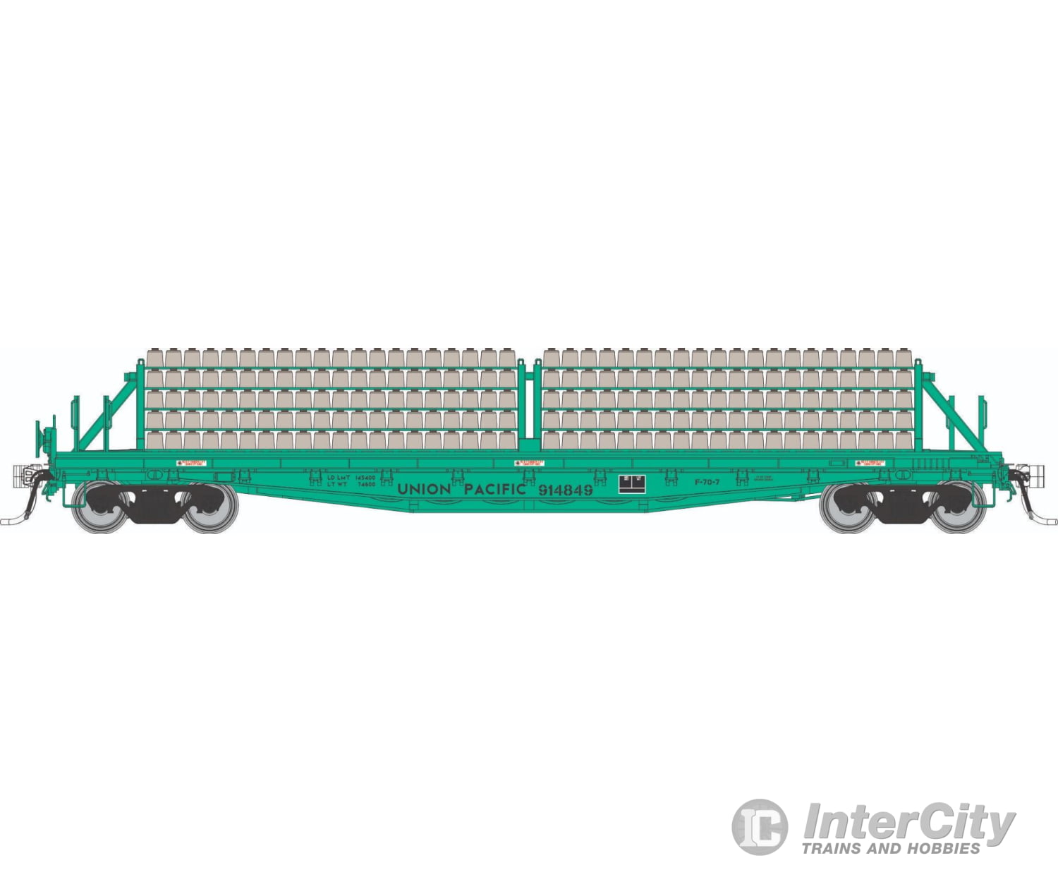 Rapido 138305A HO F30D 50’ Tie Car: UP - MOW: Single Car Freight Cars