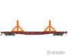 Rapido 138406A HO F30D 50’ Rail Flat Car: N&W - MOW: Single Car Freight Cars