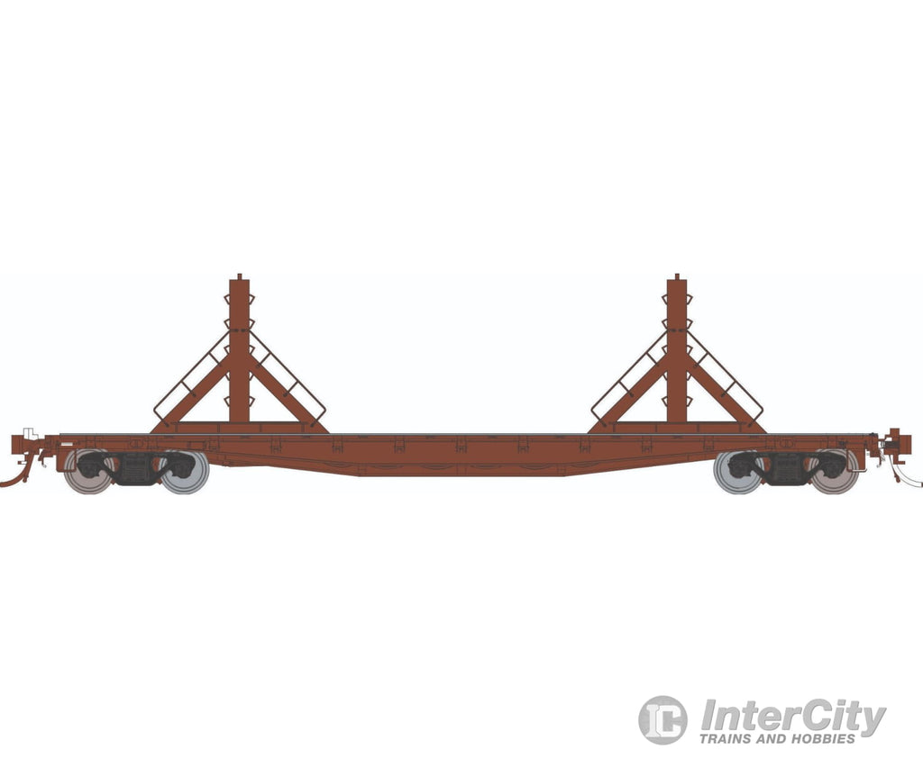 Rapido 138499 HO F30D 50’ Rail Flat Car: Painted Unlettered: Single Car Freight Cars