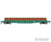 Rapido 138506 HO F30D 50’ Wheel Flat Car: PC - MOW: 3-Pack Freight Cars