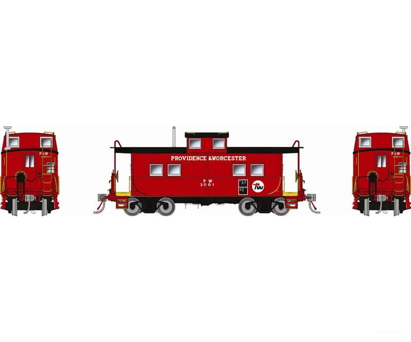 Rapido 144048 HO Northeastern-style Steel Caboose: Providence & Worcester: #3001 Freight Cars