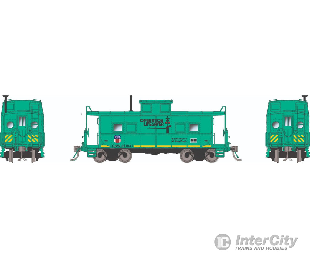 Rapido 144116 HO Northeastern-style Caboose w/ porthole windows: UP - Op Lifesaver: CNW261531 Freight Cars