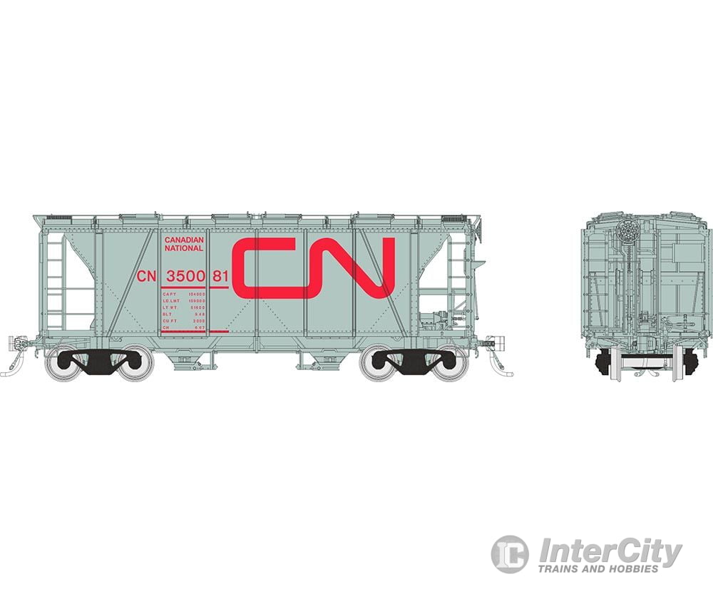 Rapido 149009A Ho Enterprise Covered Hopper: Cn - Red Noodle: Single Car #1