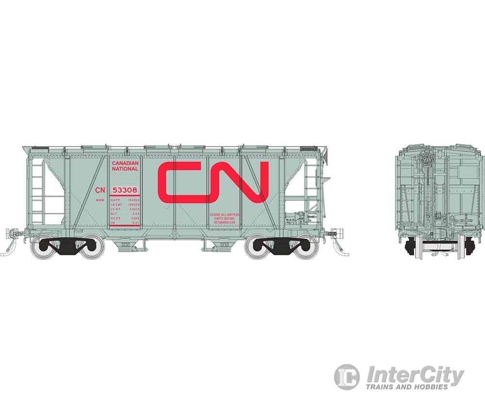 Rapido 149010 Ho Enterprise Covered Hopper: Cn - Mow Grey: 3-Pack #1
