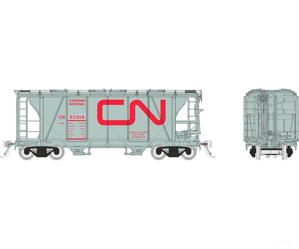 Rapido 149010 Ho Enterprise Covered Hopper: Cn - Mow Grey: 3-Pack #1