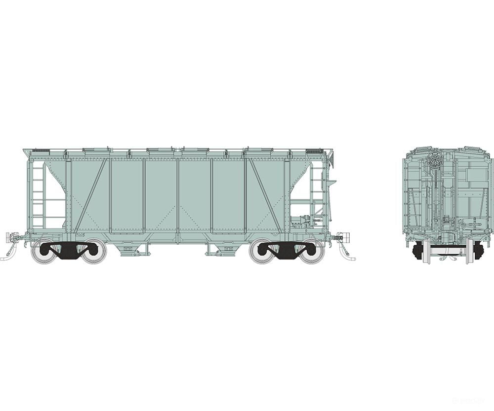 Rapido 149099 Ho Enterprise Covered Hopper: Undecorated - Cnr Style: Single Car