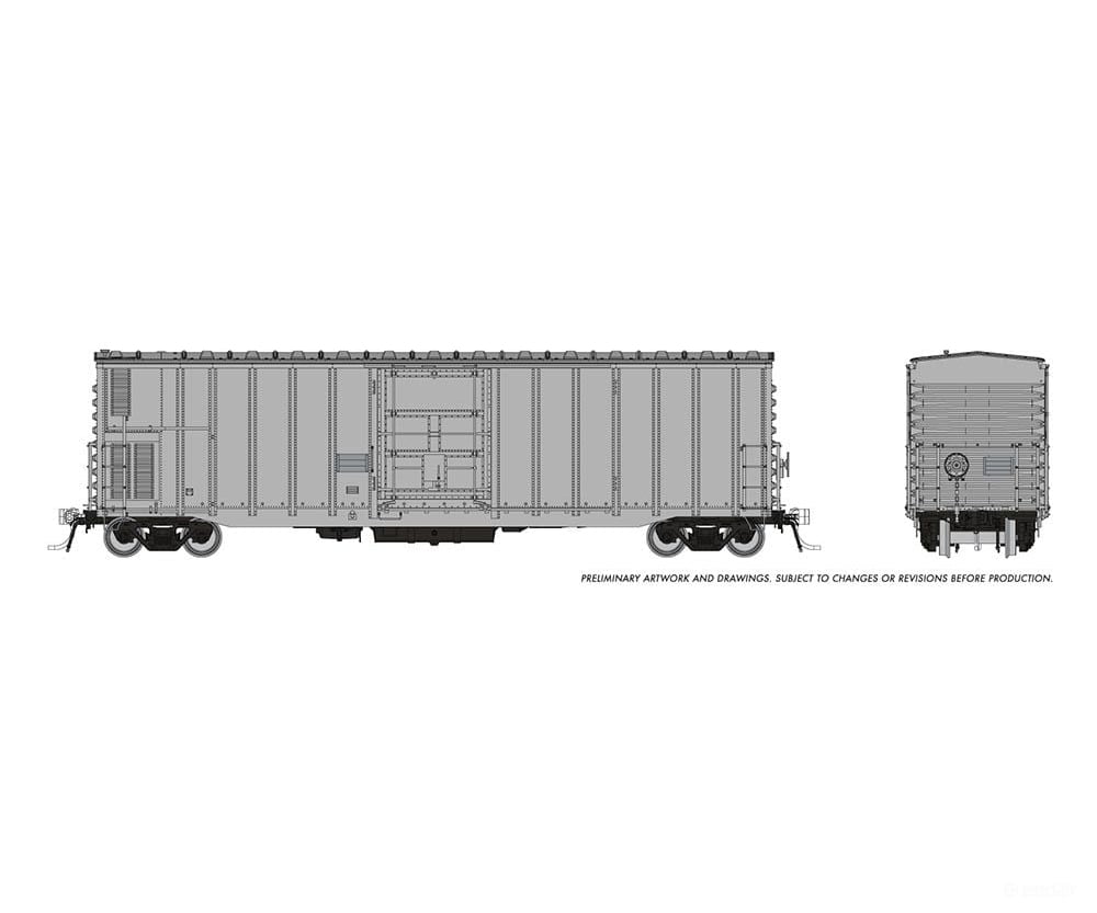 Rapido 150099 Ho Nsc Mechanical Reefer: Painted Unlettered Freight Cars