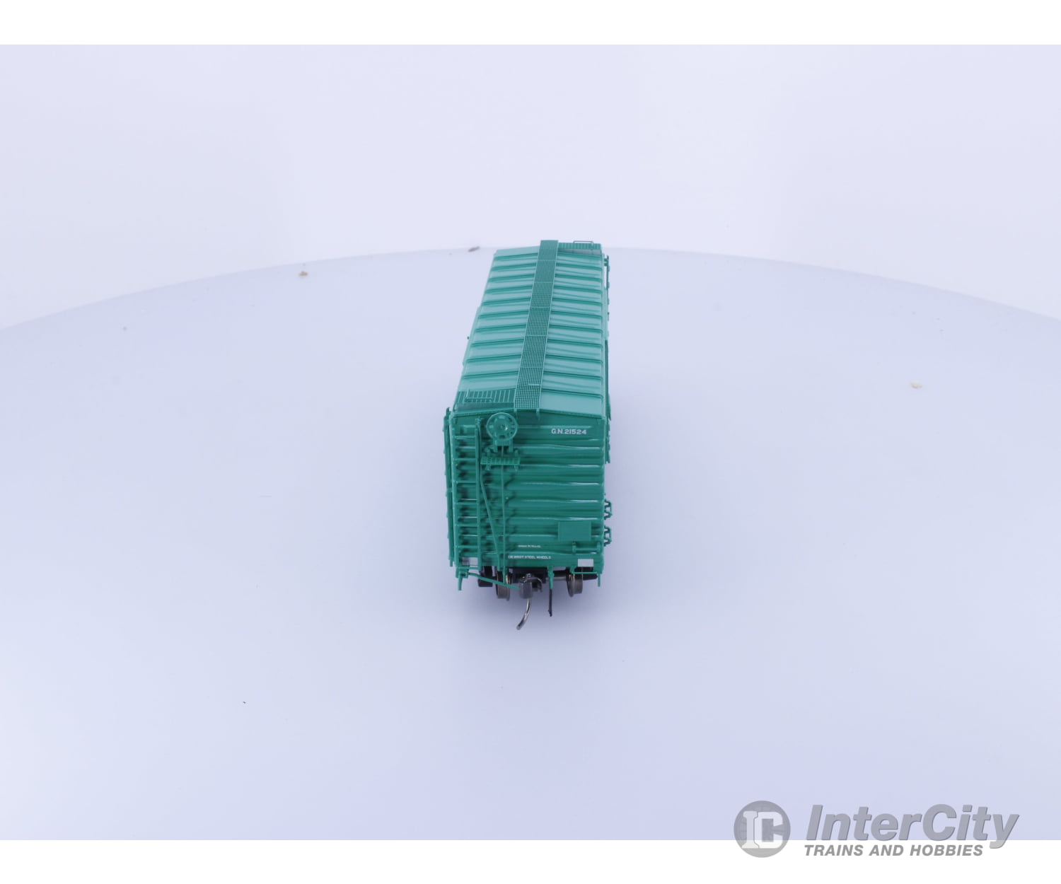Rapido 155003A HO 40’ Box Car With Early IDNE Glacier Green Great Northern (GN) 21524 Freight Cars