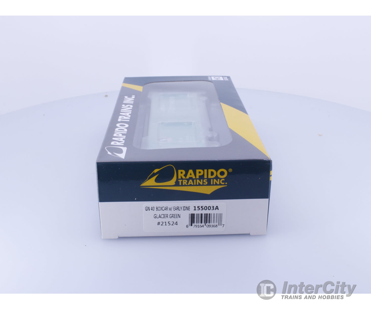 Rapido 155003A HO 40’ Box Car With Early IDNE Glacier Green Great Northern (GN) 21524 Freight Cars
