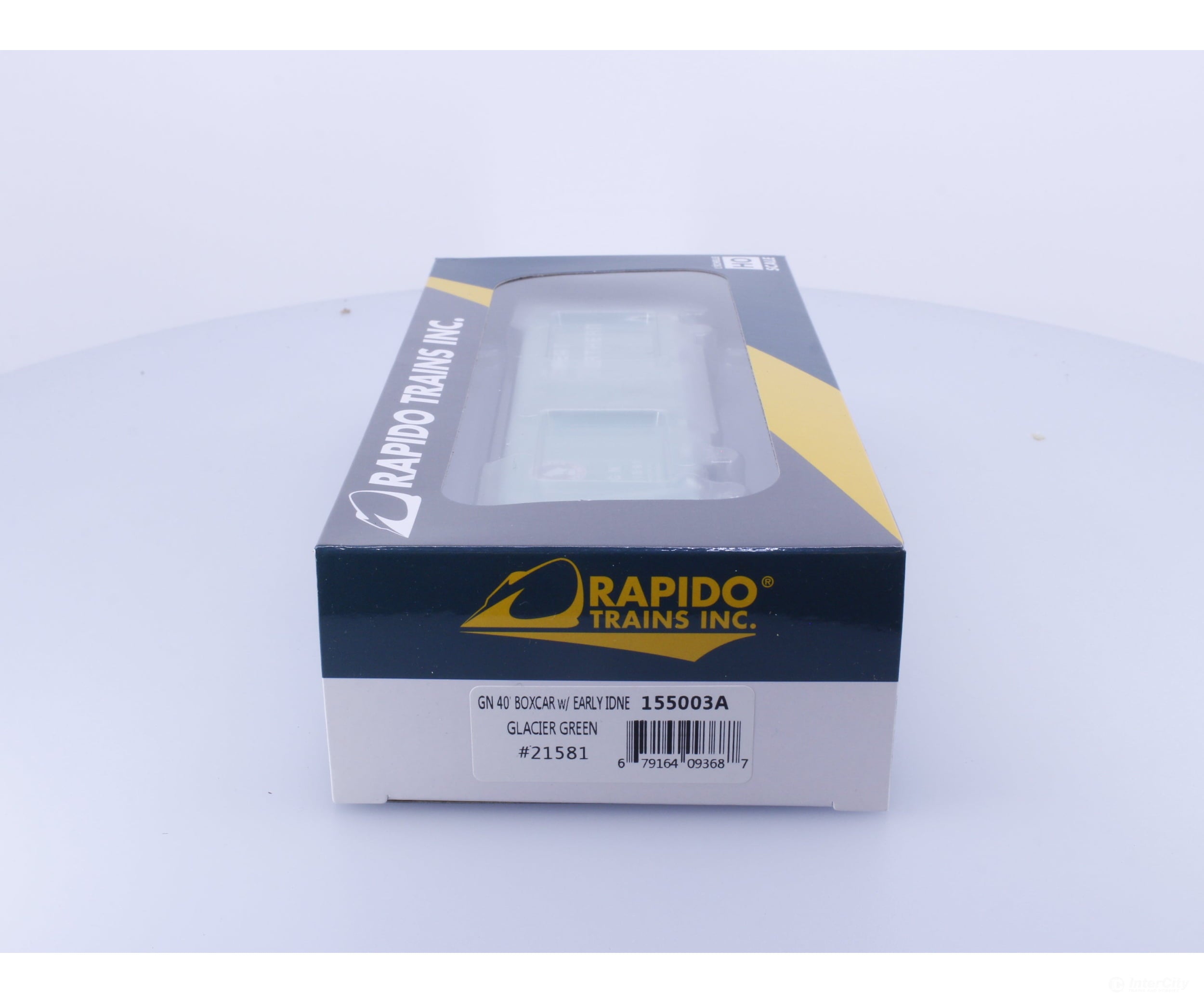 Rapido 155003A HO 40’ Box Car With Early IDNE Glacier Green Great Northern (GN) 21581 Freight Cars