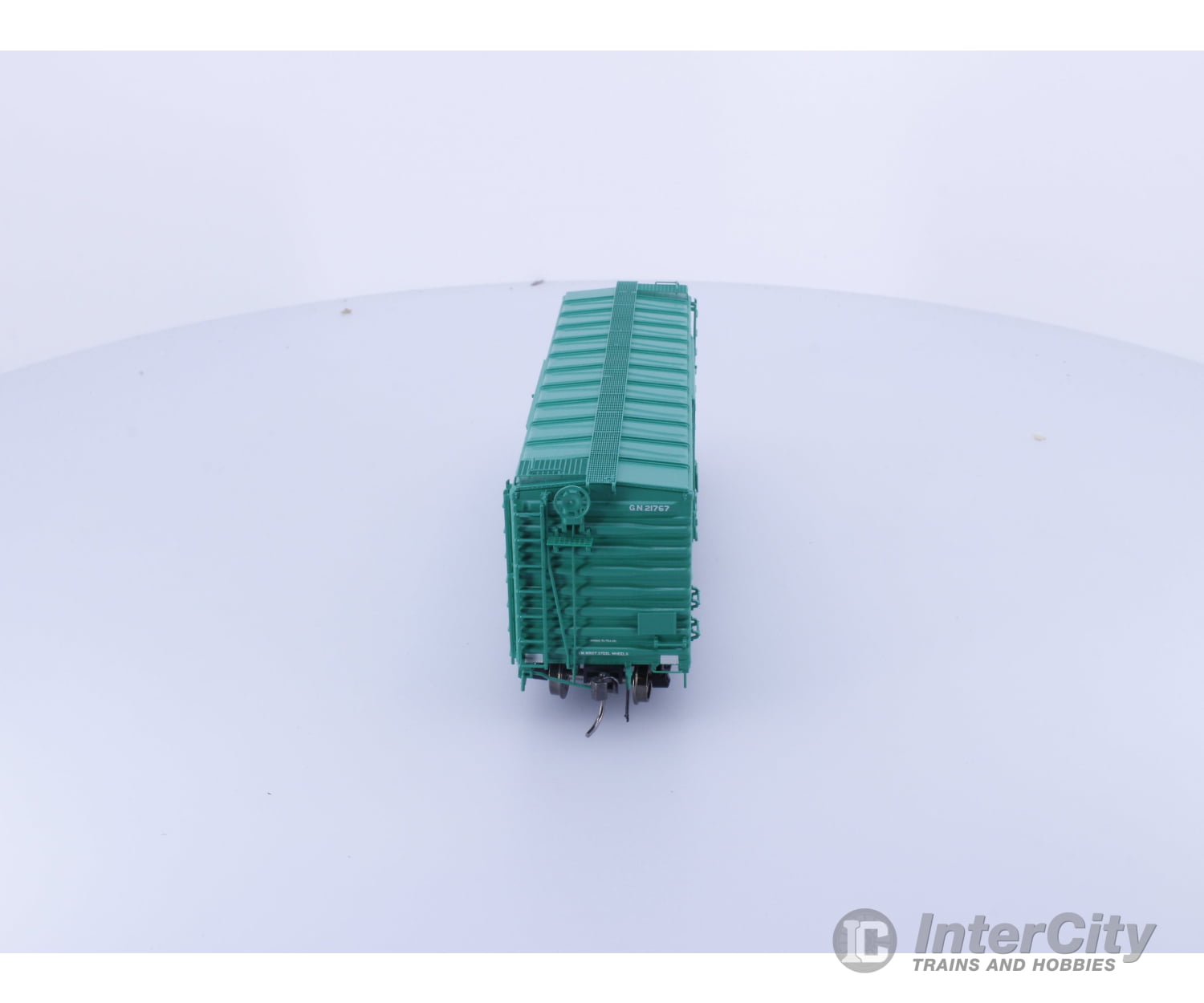 Rapido 155003A HO 40’ Box Car With Early IDNE Glacier Green Great Northern (GN) 21767 Freight Cars