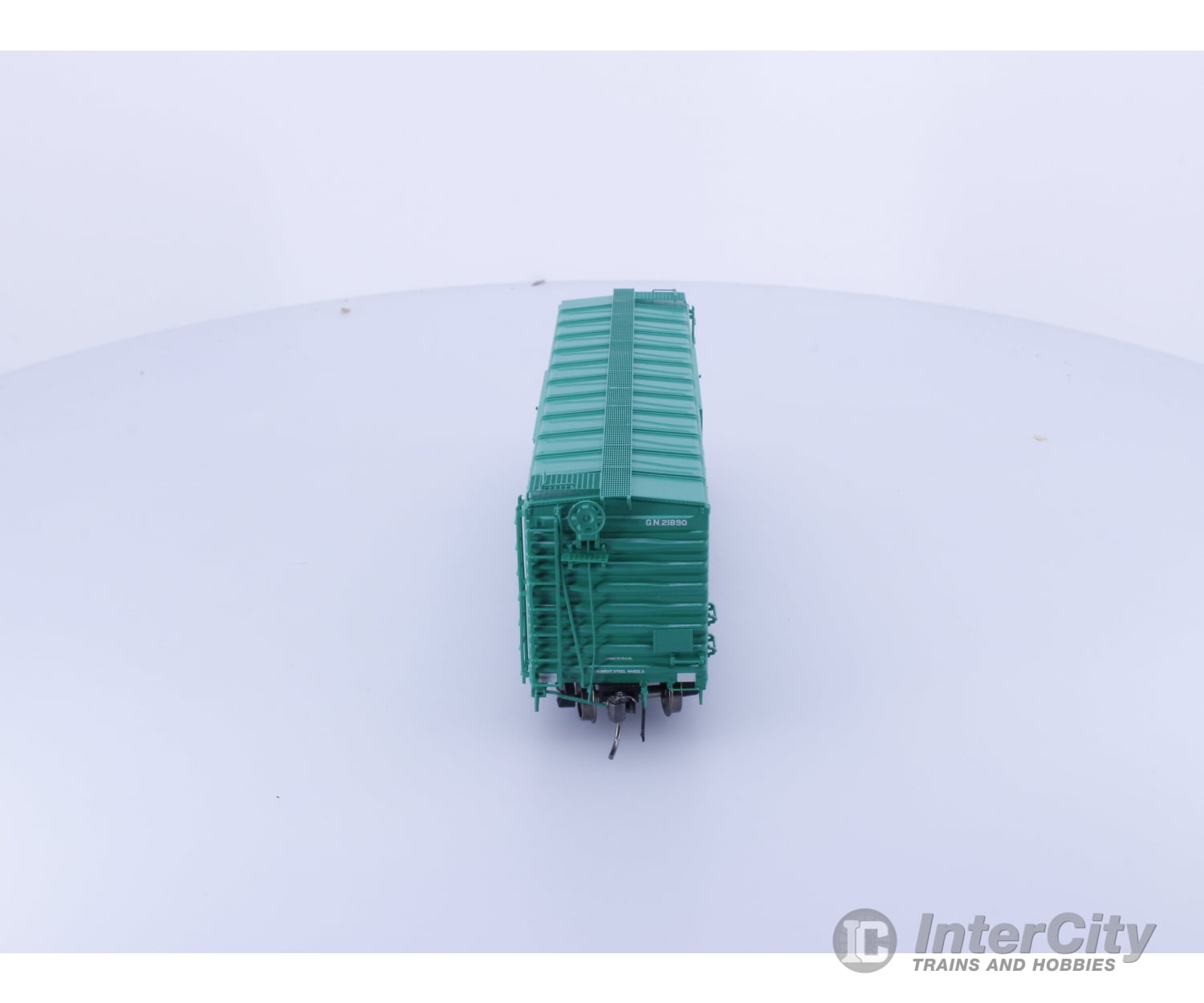 Rapido 155003A HO 40’ Box Car With Early IDNE Glacier Green Great Northern (GN) 21890 Freight Cars