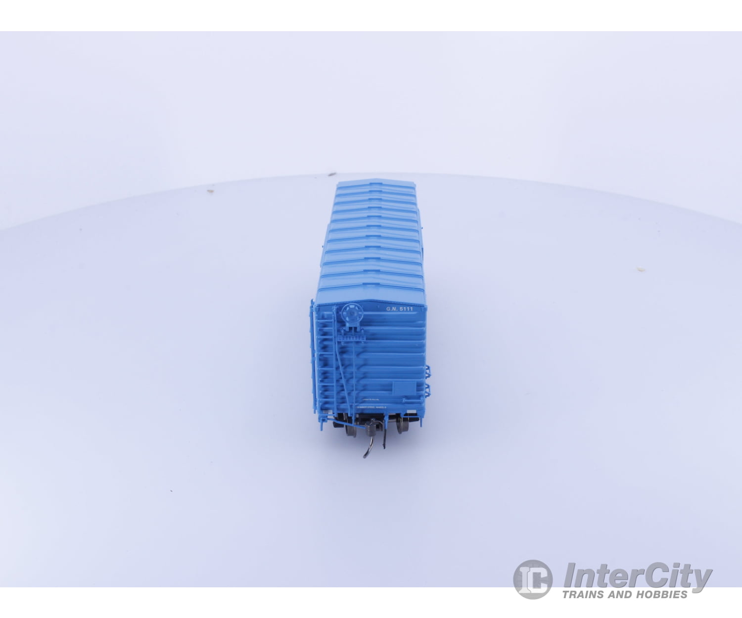 Rapido 155007A HO 40’ Box Car With Late IDNE Big Sky Blue Great Northern (GN) 5111 Freight Cars
