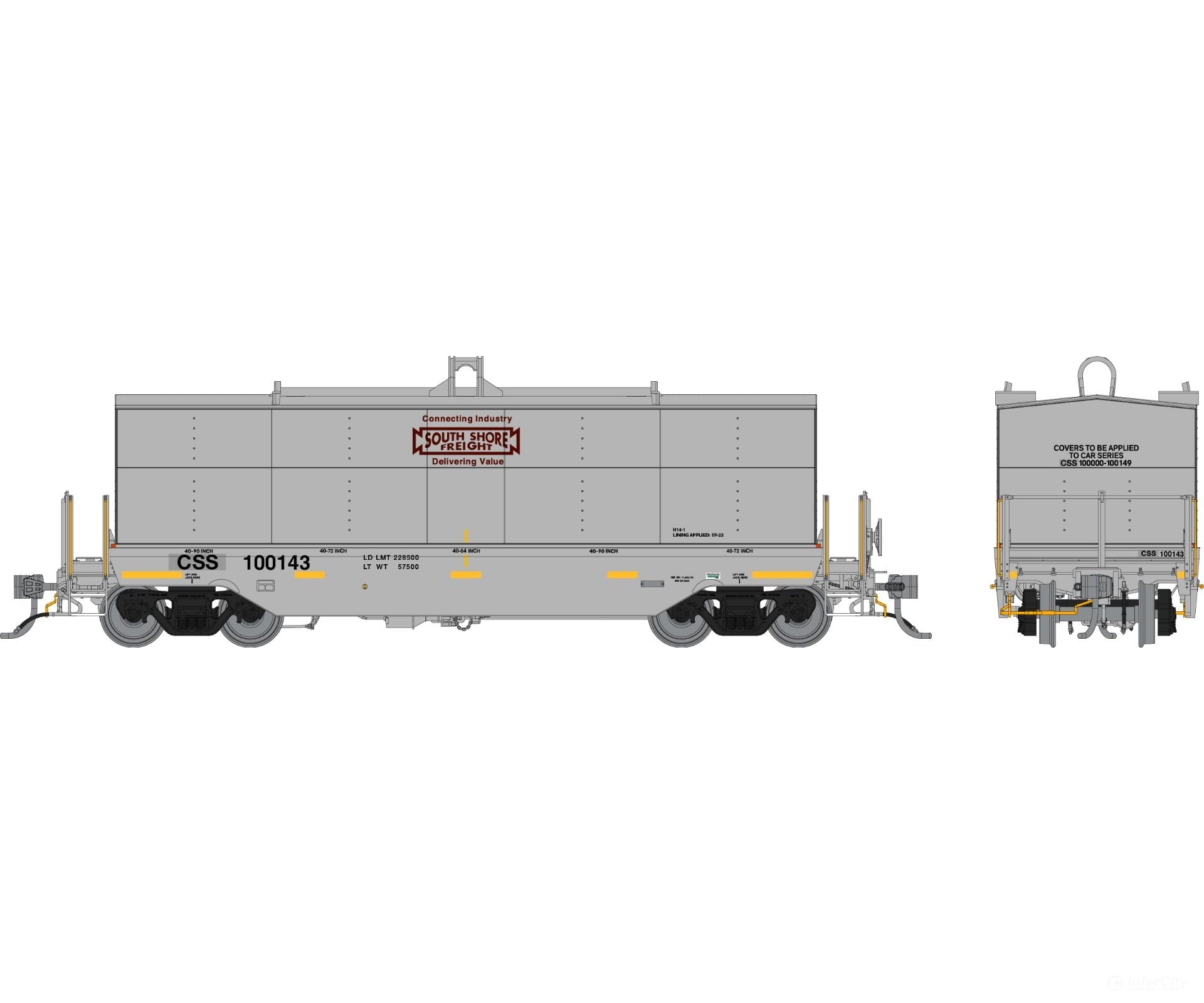 Rapido 168005A Ho Greenbrier Coil Car: South Shore Freight: Single Car Freight Cars