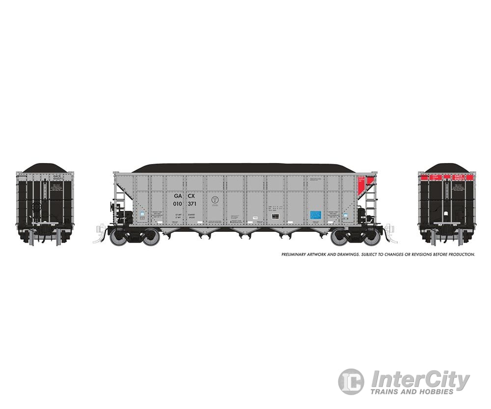 Rapido 169049A HO AutoFlood III Coal Hopper: GACX: Single Car #1 Freight Cars