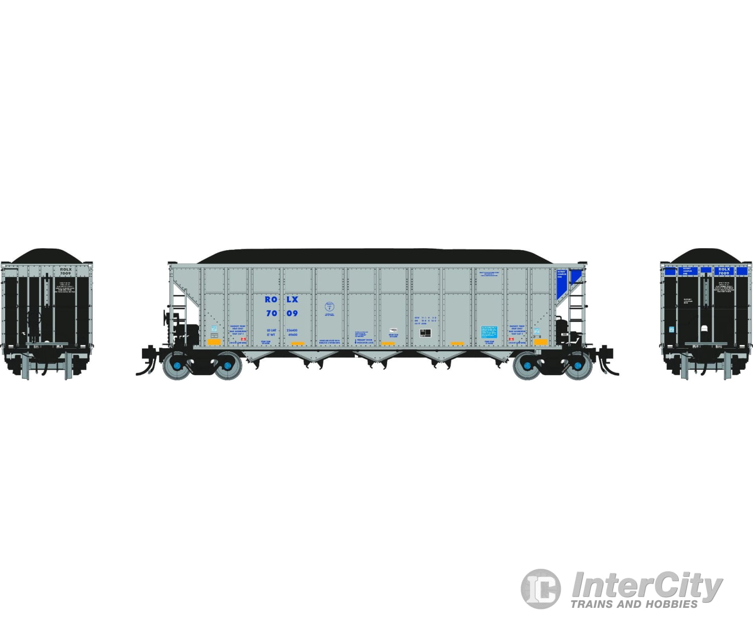 Rapido 169064 HO AutoFlood III Coal Hopper: Railroad Of Lies (ROLX): #7009 Single Car Freight Cars