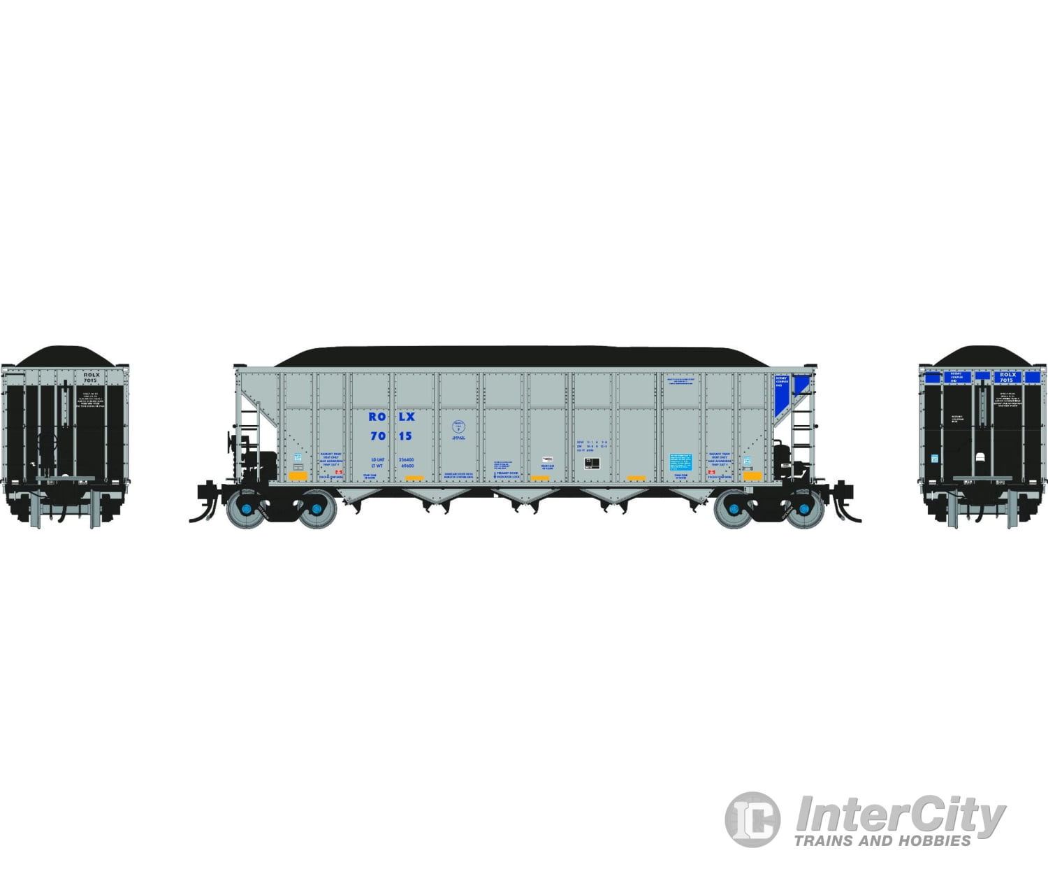 Rapido 169065 HO AutoFlood III Coal Hopper: Railroad Of Lies (ROLX): #7015 Single Car Freight Cars