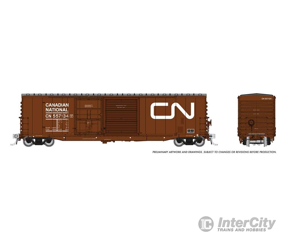 Rapido 173003A Ho Nsc 5304 Boxcar: Cn - Late 80S Repaint: Single Car Freight Cars