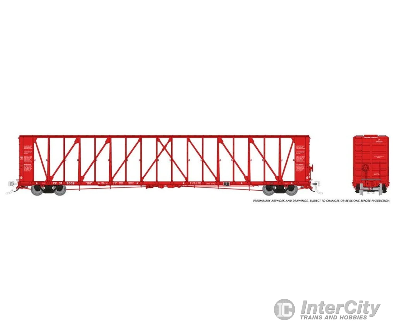 Rapido 174004 Ho Scale Nsc 73’ Centerbeam Flatcar Cp Rail Assorted Road #S Freight Cars