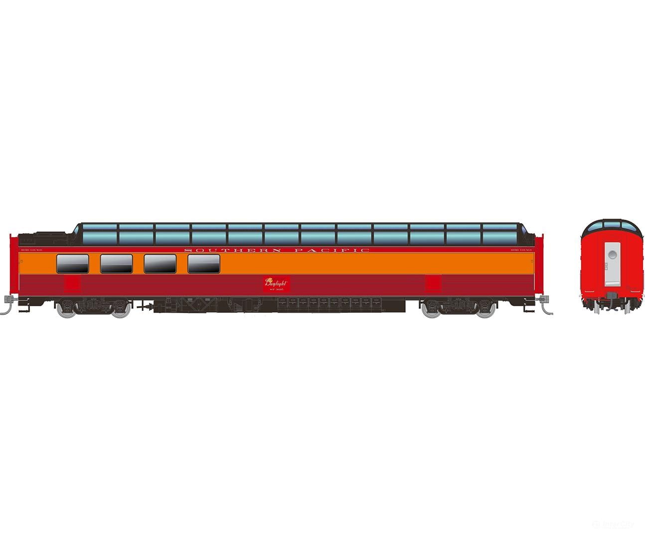 Rapido 175003 Ho Sp Dome-Lounge W/Fluted Sides: - Daylight: #3606 Passenger Cars
