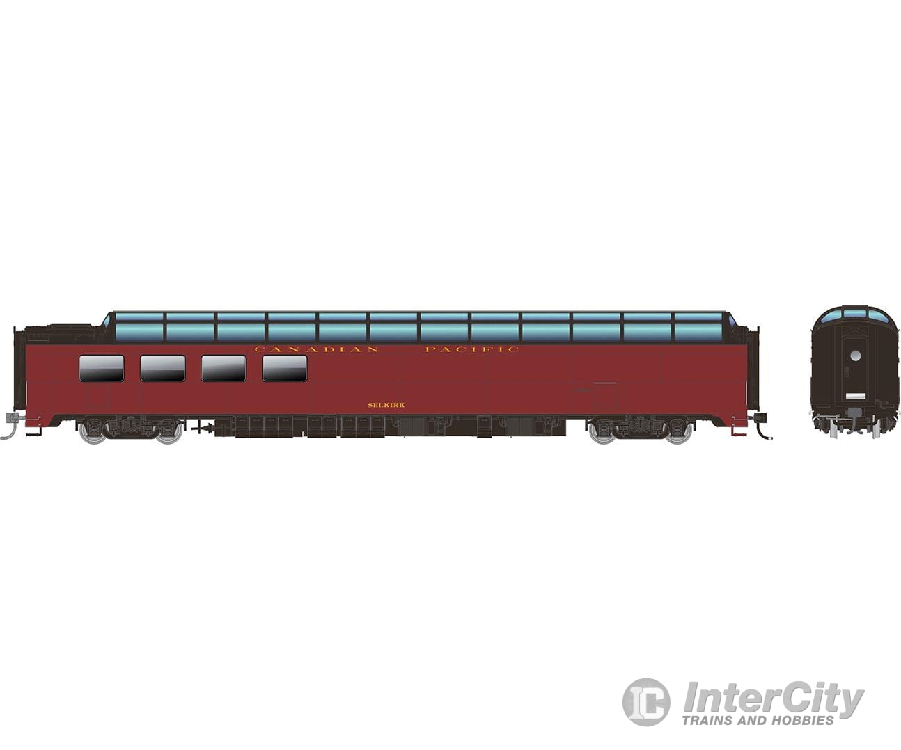 Rapido 175014 Ho Sp Dome-Lounge W/Flat Sides: Canadian Pacific: #3605 ’Selkirk’ Passenger Cars