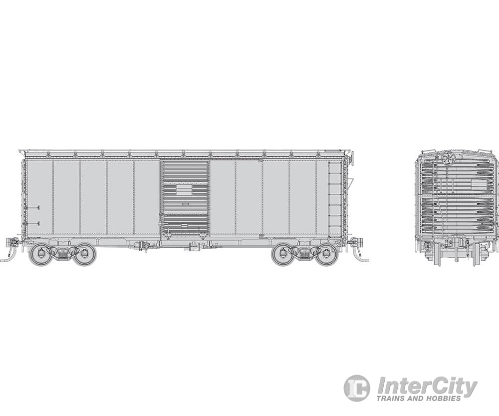 Rapido 183099 HO 1937 AAR 40’ Boxcar - CPR: Undecorated: Single Car Freight Cars