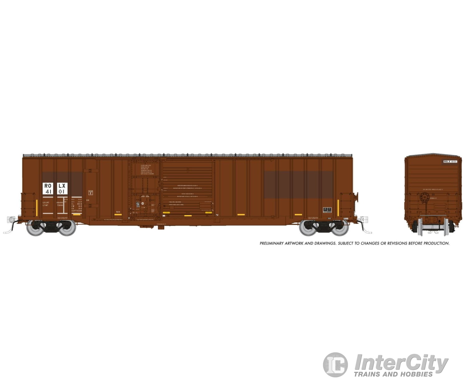 Rapido 193006 HO Trenton Works 6348 boxcar: Railroad Of Lies (ROLX): #4101 Single Car Freight Cars