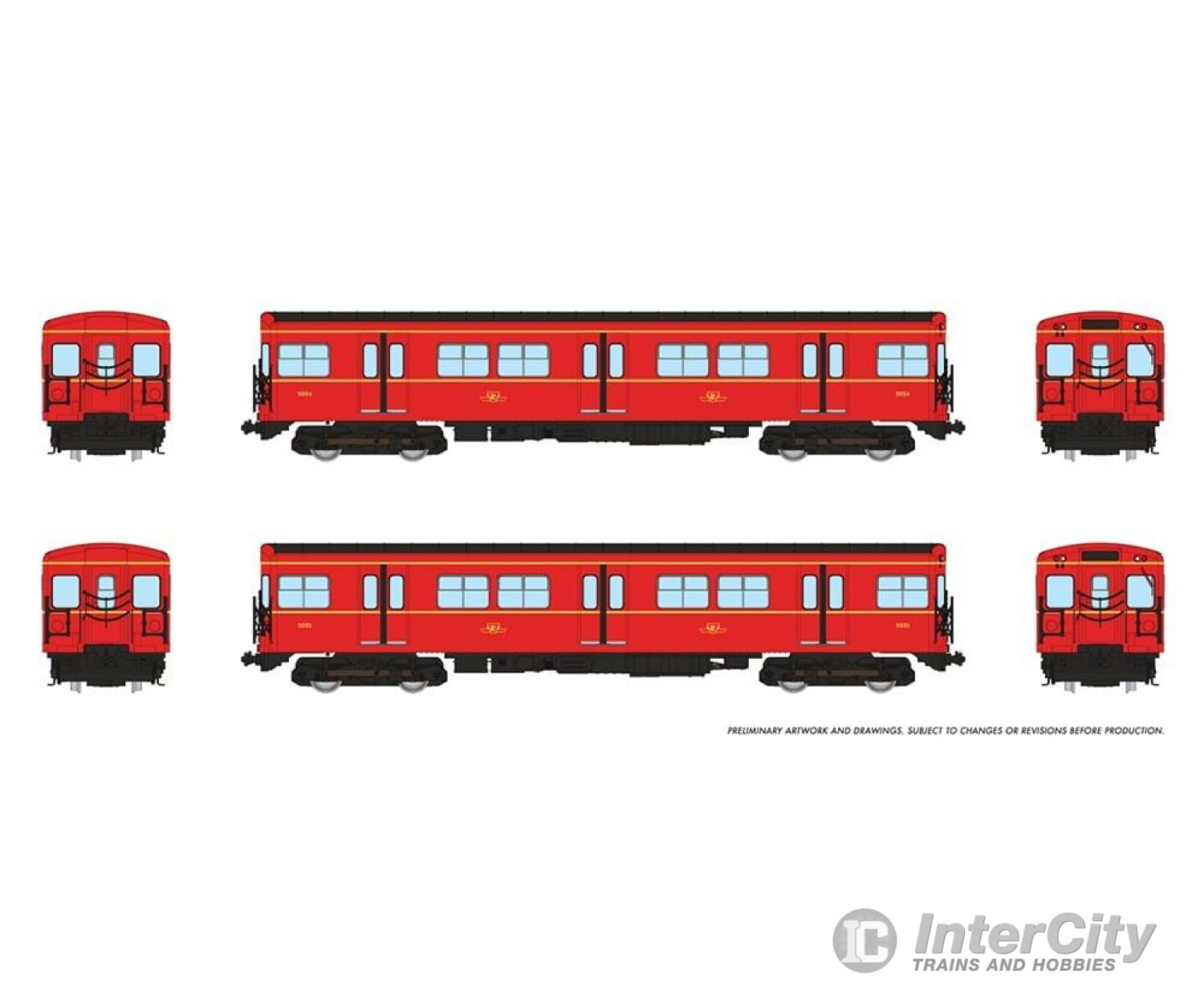 Rapido 206002 Ho Ttc G-Class Subway (Dc/Silent): A-B Train #1: #5034+5035 Locomotives