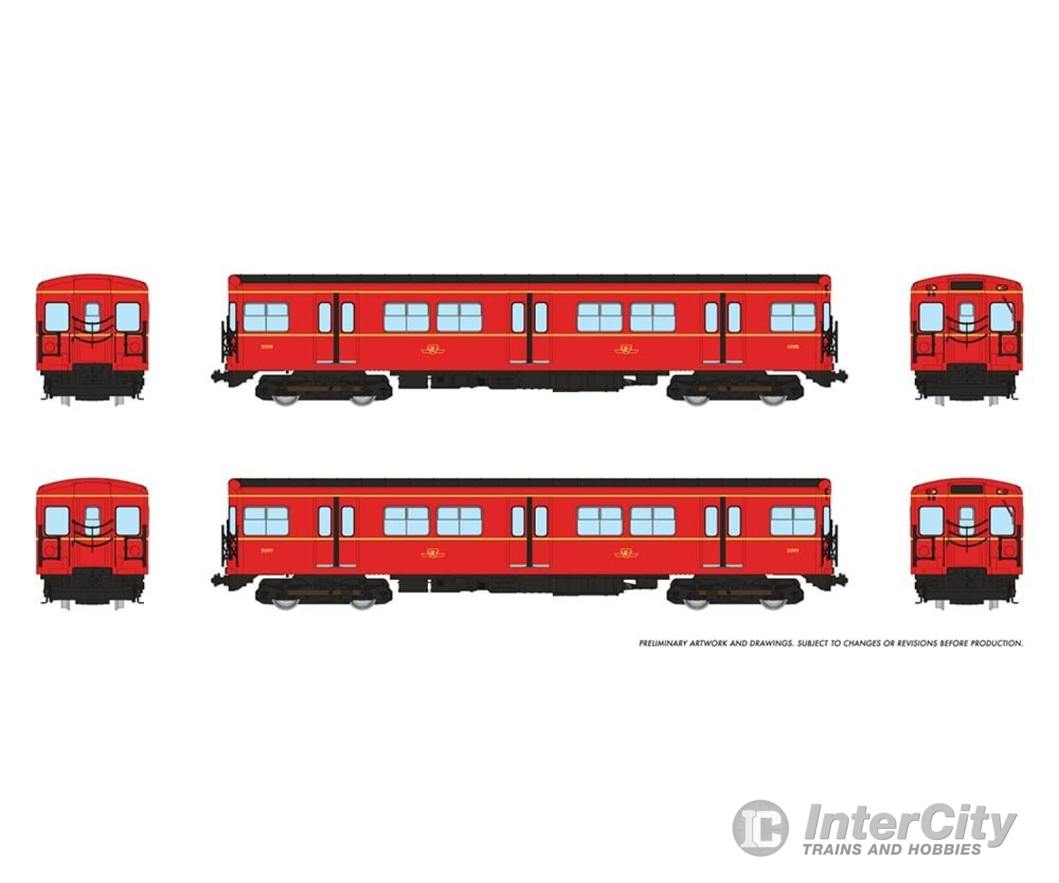 Rapido 206003 Ho Ttc G-Class Subway (Dc/Silent): A-B Train #2: #5098+5099 Locomotives