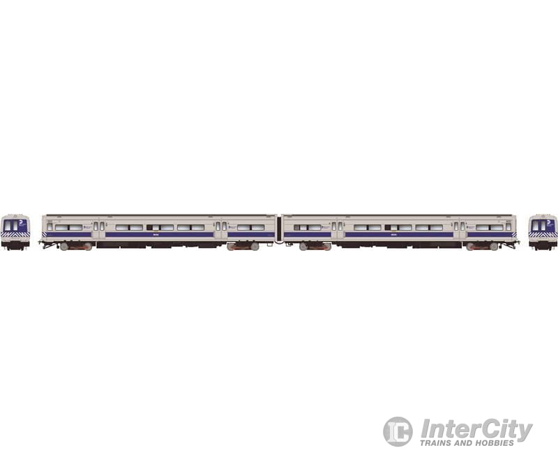 Rapido 207561 Ho Budd M3A Set (Dc/Dcc/Sound): Mncr - Striped Ends W/ Headlight: #8062 + 8063
