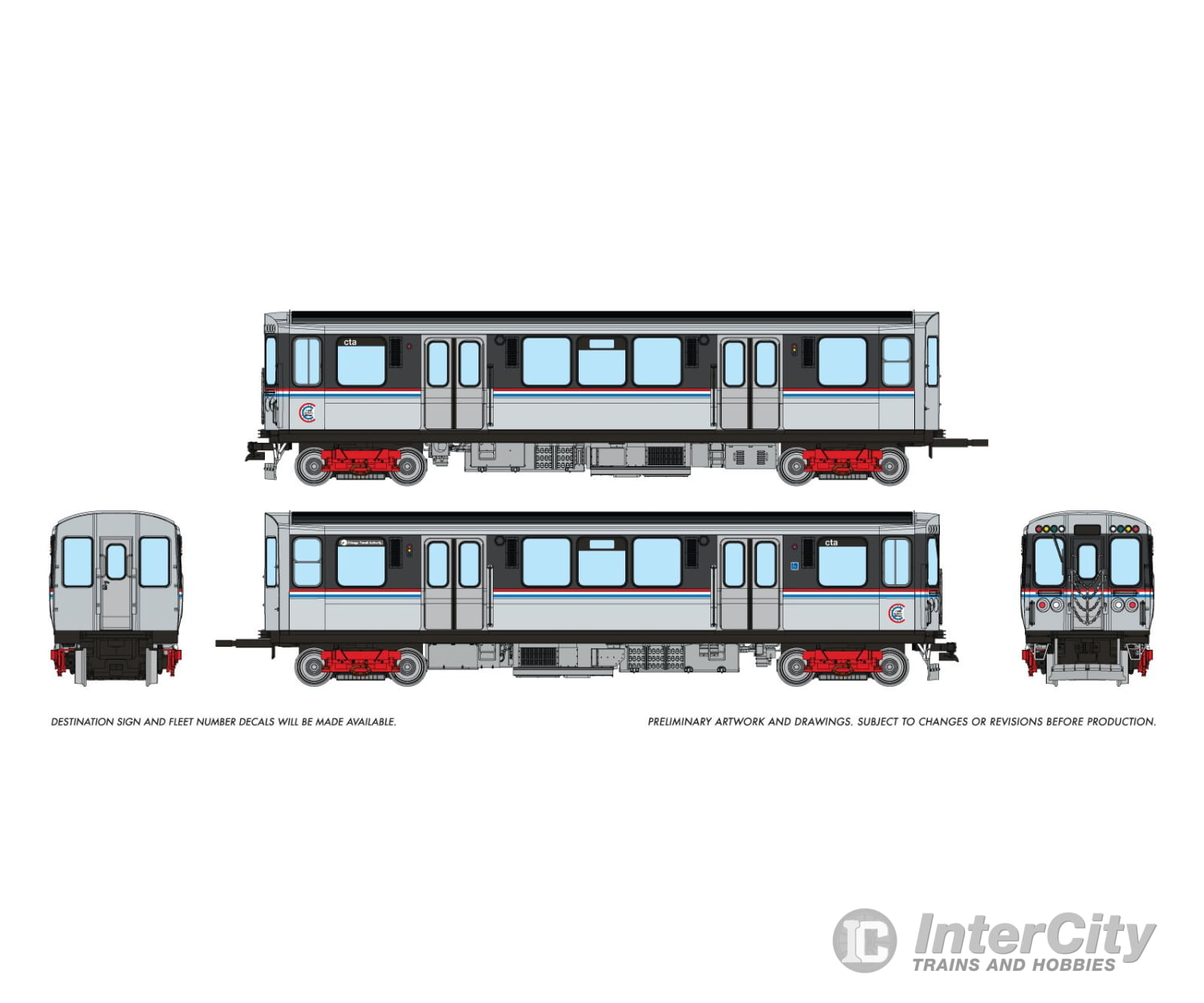 Rapido 208504 HO CTA 2600-series L (DC/DCC/Sound): As Delivered Scheme: #3089 + 3090 Locomotives