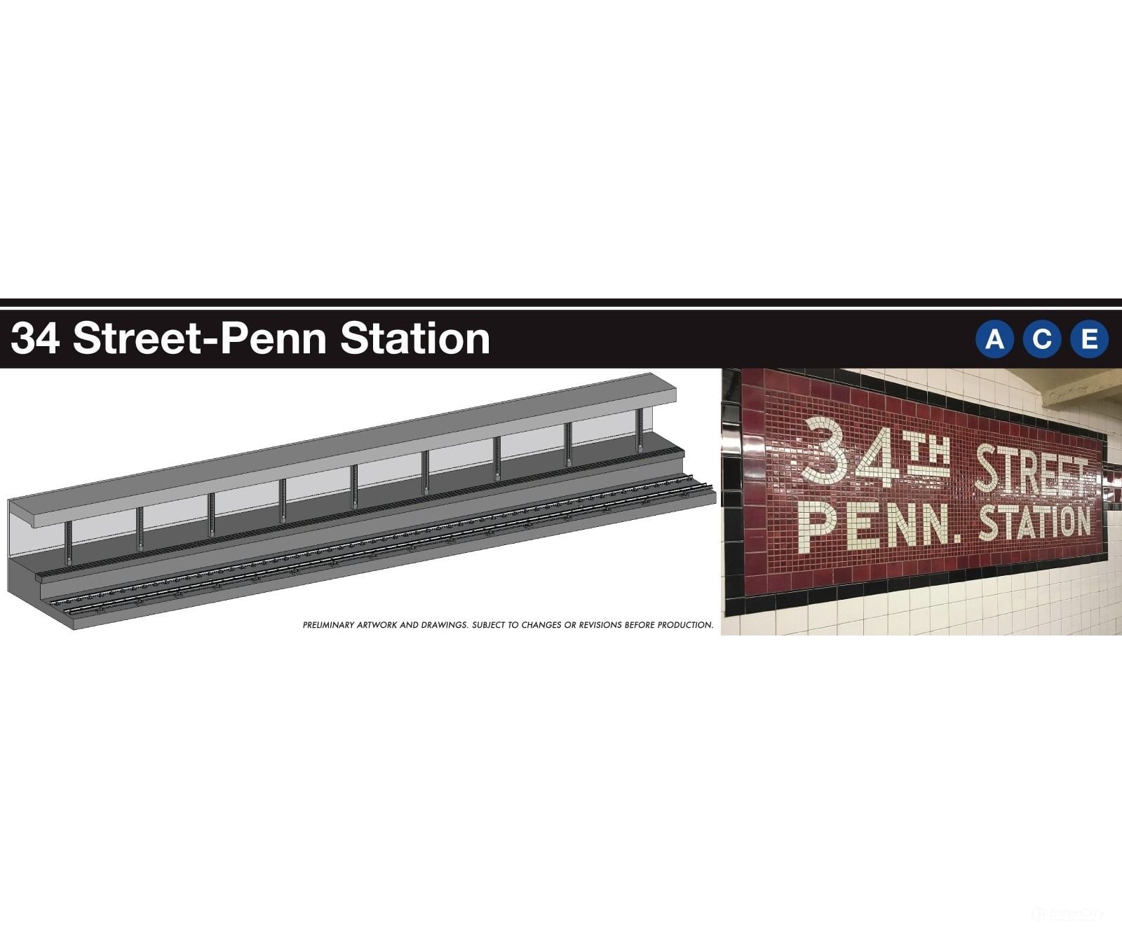 Rapido 209996 HO Scale NYC Subway Lighted Display Platform: IND 34th St-Penn Station Locomotives