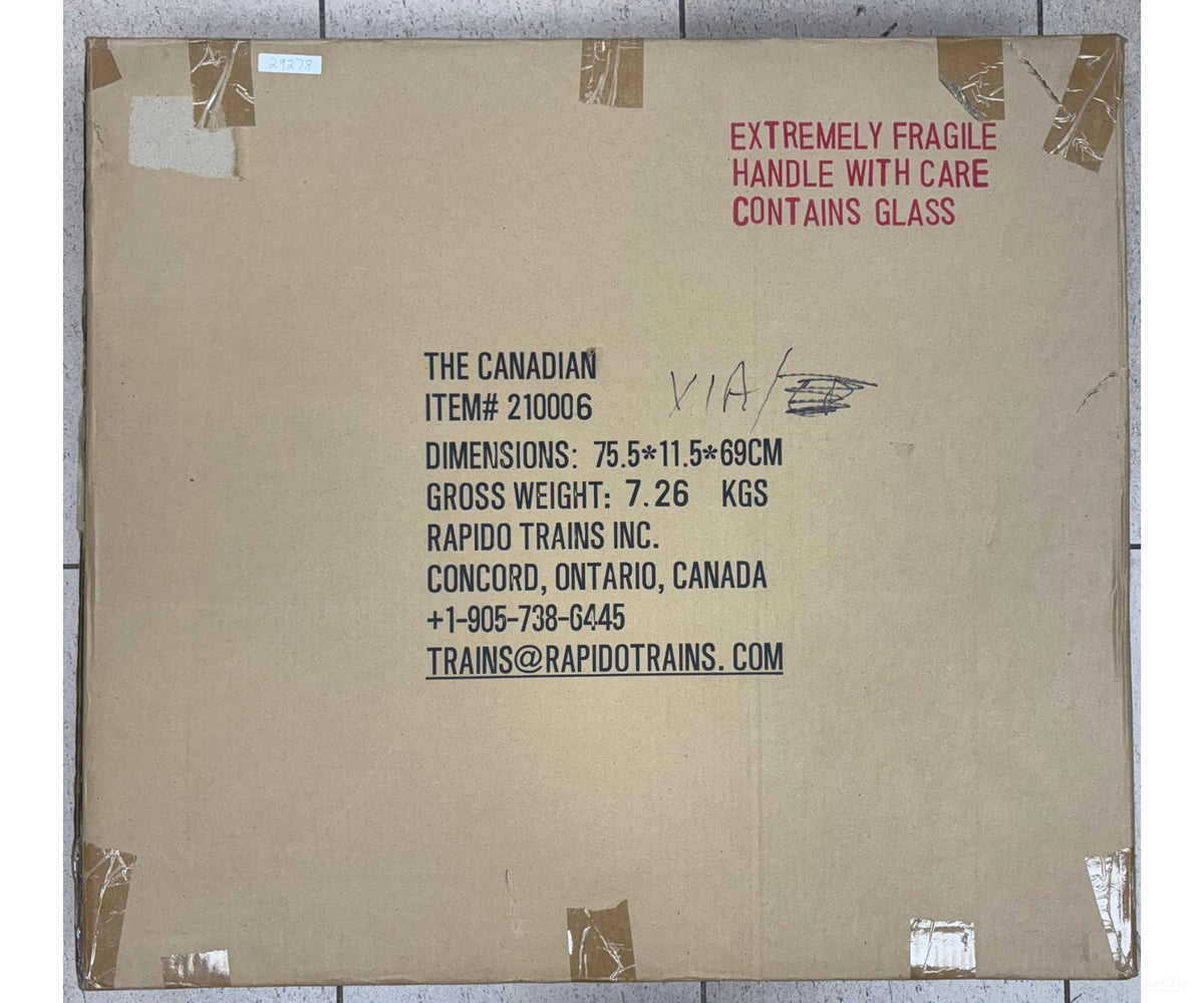 Rapido 210006 HO The Canadian 13 Piece Set A-B-A Locos and 10 Passenger Cars (Fully Lighted) Via Rail (VIA) DCC & Sound