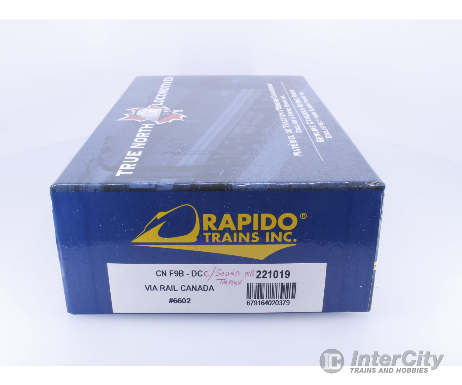 Rapido 221019 HO CN F9B Diesel B Unit Locomotive Soundtraxx Via Rail (VIA) 6602 DCC & Sound Locomotives