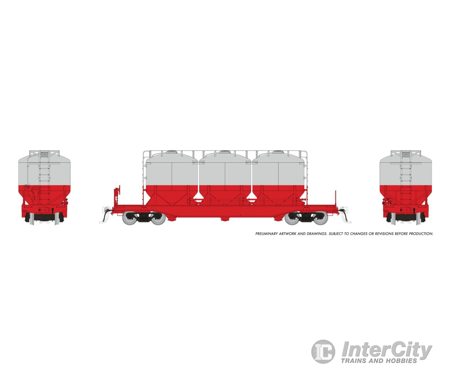 Rapido 224099 HO Halliburton Cement Car: Undecorated Single Car