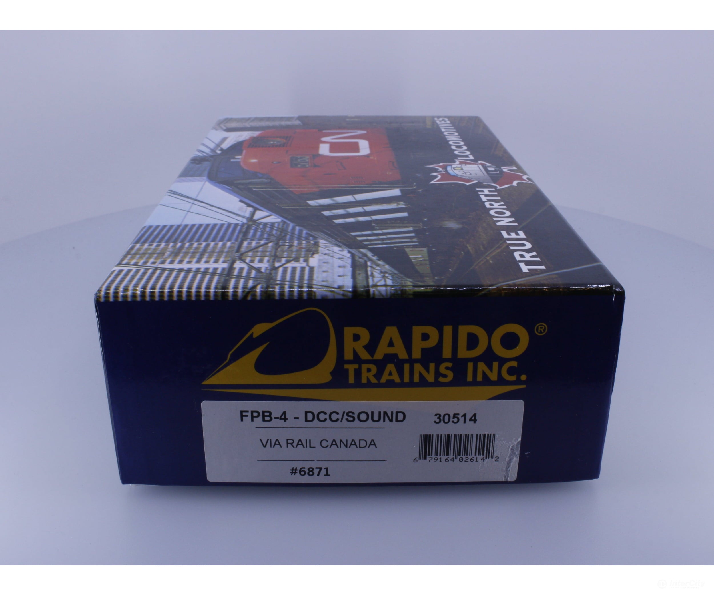 Rapido 30514 HO FPB-4 Diesel B Unit #4 Via Rail (VIA) 6871 DCC & Sound Locomotives