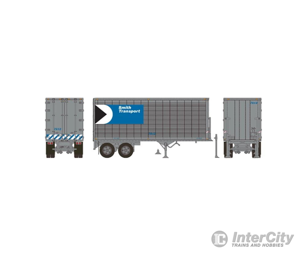 Rapido 403078 Ho 26’ Can-Car Dry Van Trailer: Smith Transport: #7632 Freight Loads & Containers
