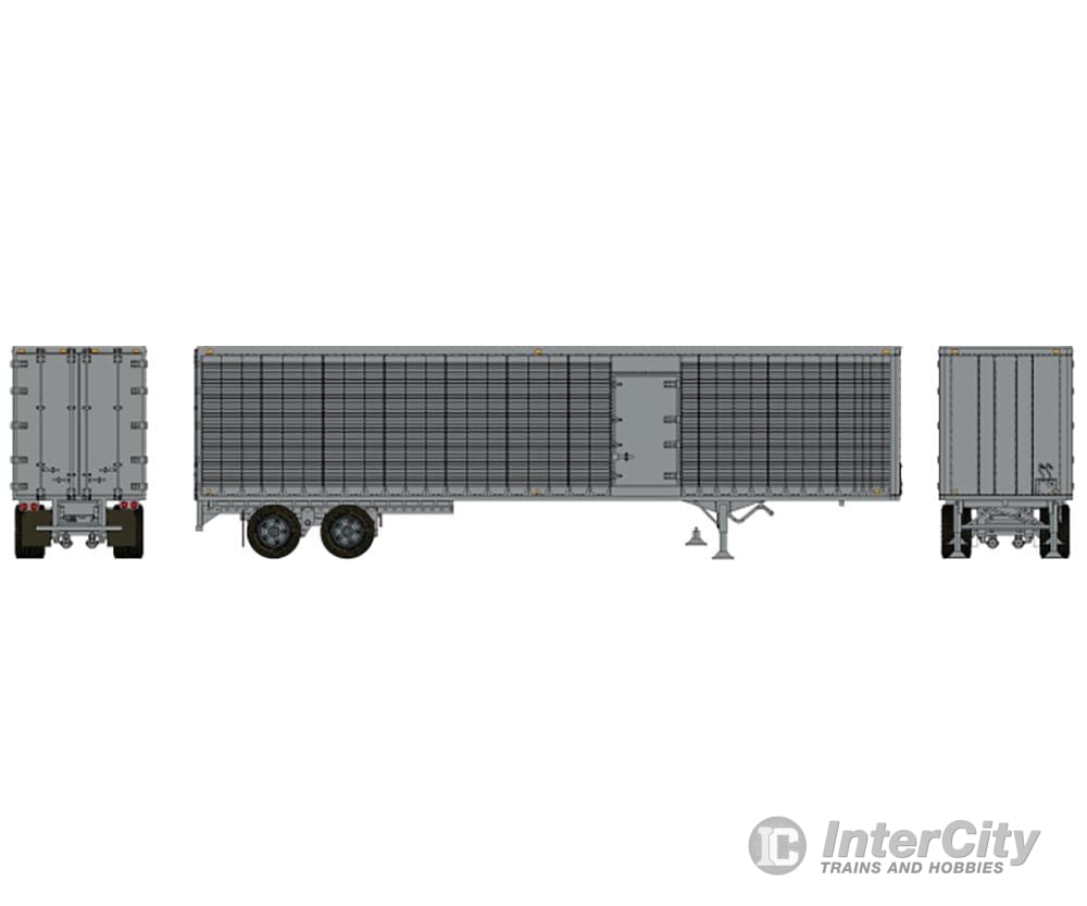 Rapido 403124 Ho 45’ Trailmobile Dry Van Trailer W/Side Door: Silver Unlettered Freight Loads &