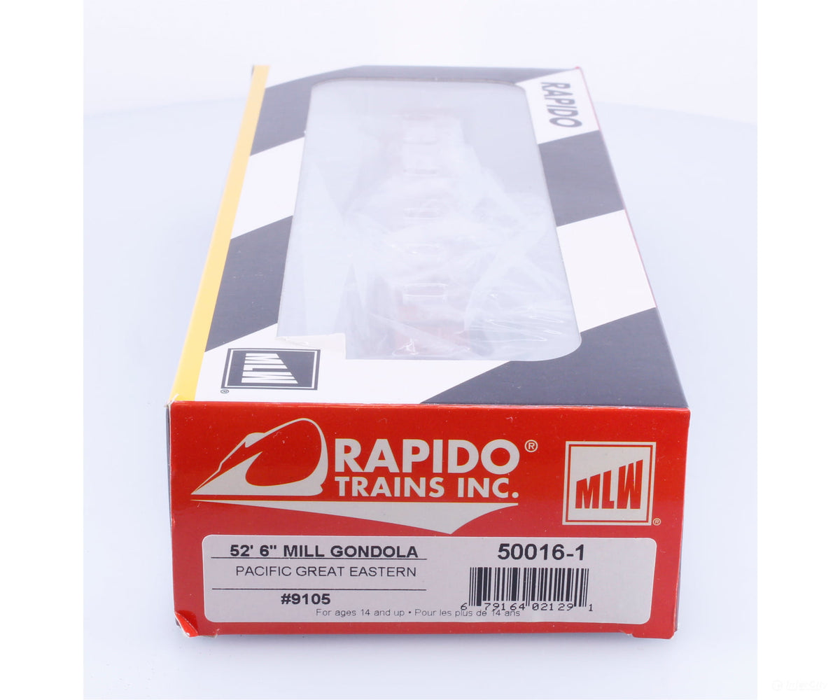 Rapido 50016-1 HO 52’ 6’’ Mill Gondola Pacific Great Eastern (PGE) 9105 - Freight Cars