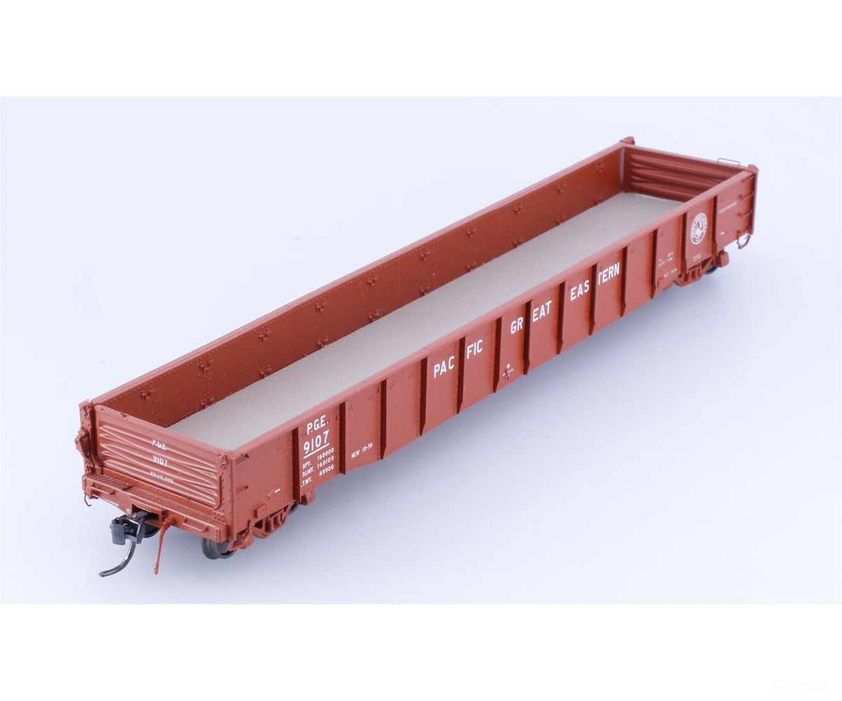 Rapido 50016-2 HO 52’ 6’’ Mill Gondola Pacific Great Eastern (PGE) 9107 - Freight Cars