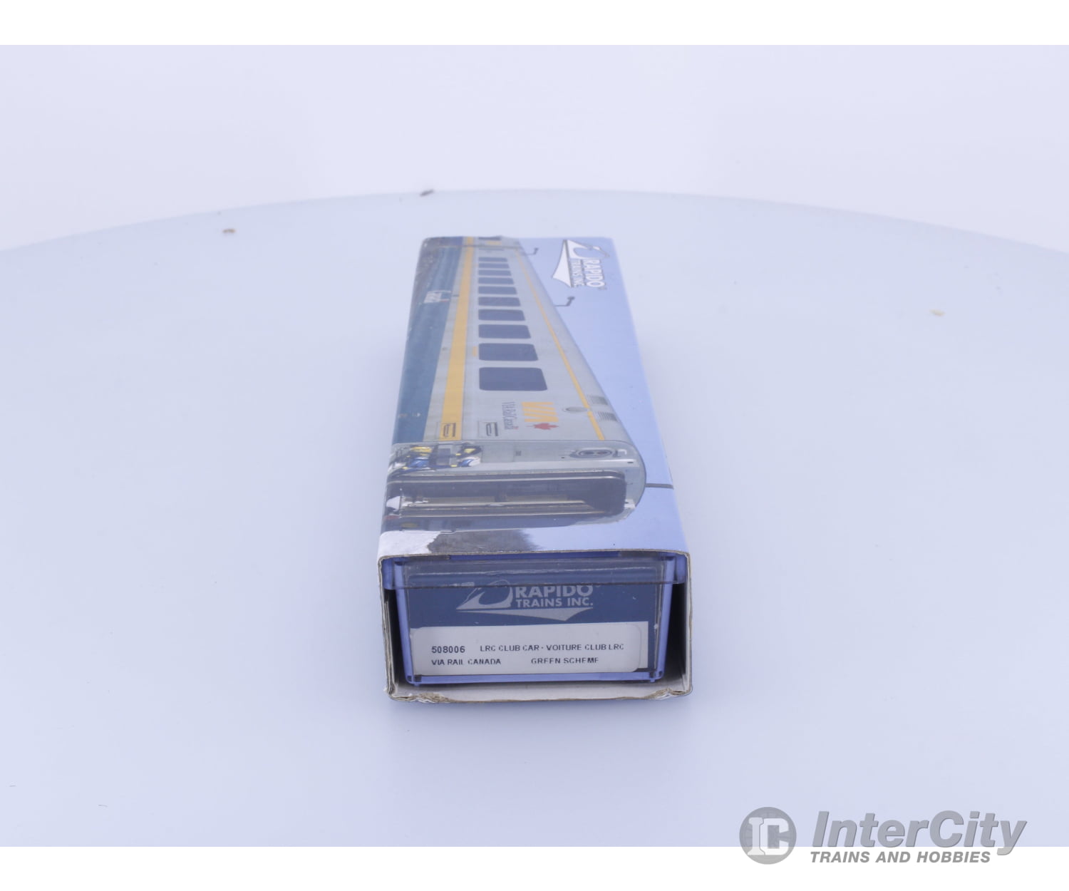 Rapido 508006 N LRC Club Car Green Scheme Via Rail (VIA) Passenger Cars