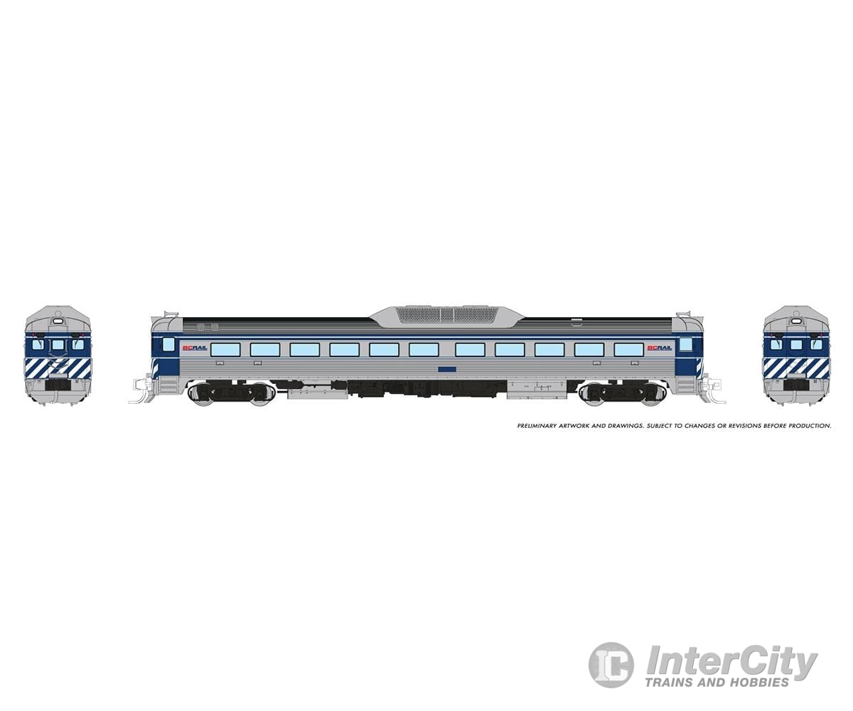 Rapido 516005 N Budd Rdc-1 (Phase 2) (Dc/Silent): Bc Rail - Blue Locomotives