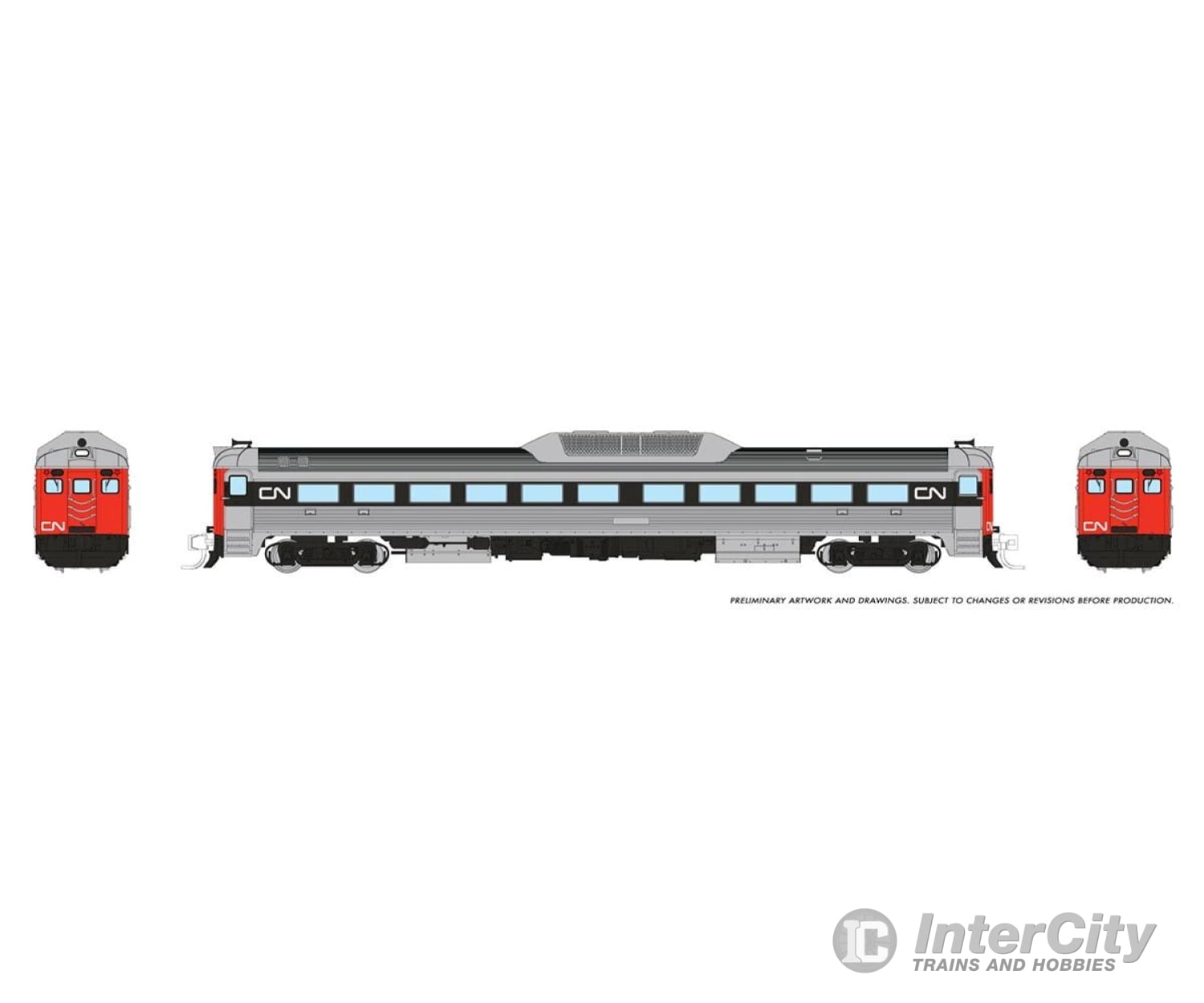 Rapido 516006 N Budd Rdc-1 (Phase 2) (Dc/Silent): Cn - Noodle Locomotives