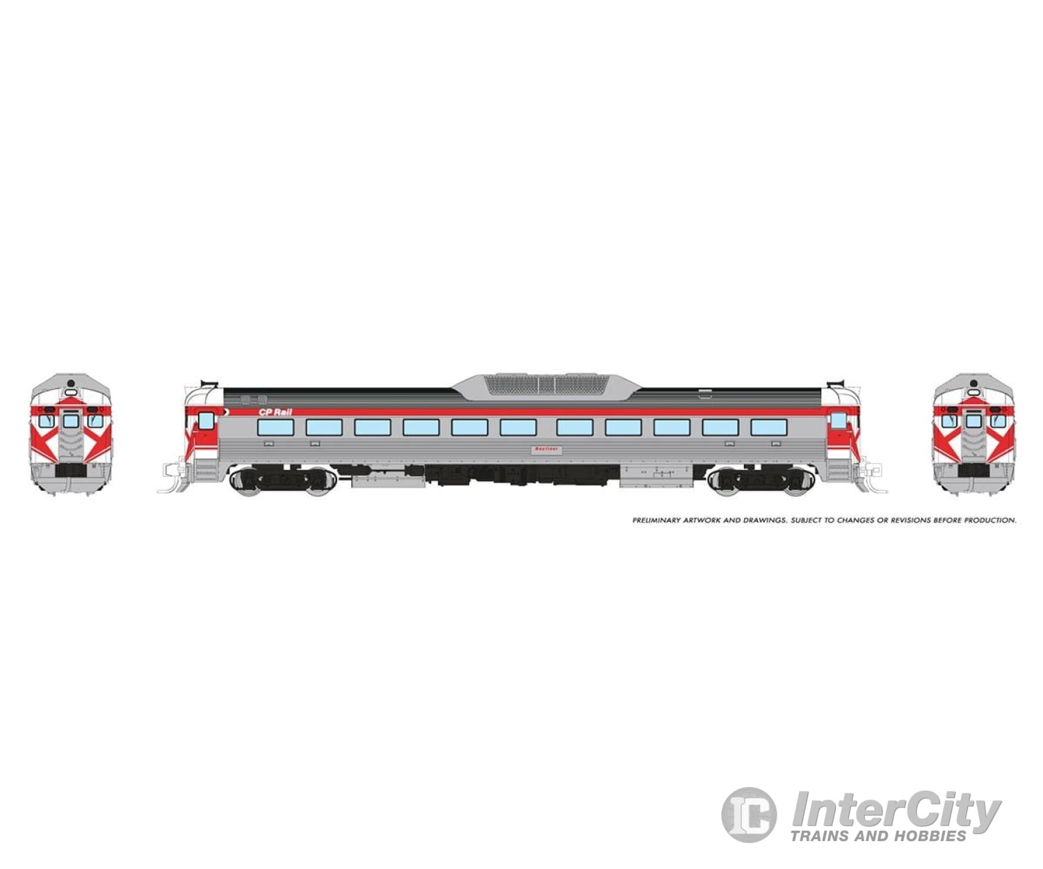 Rapido 516007 N Budd Rdc-1 (Phase 2) (Dc/Silent): Cp Rail - Action Red Locomotives